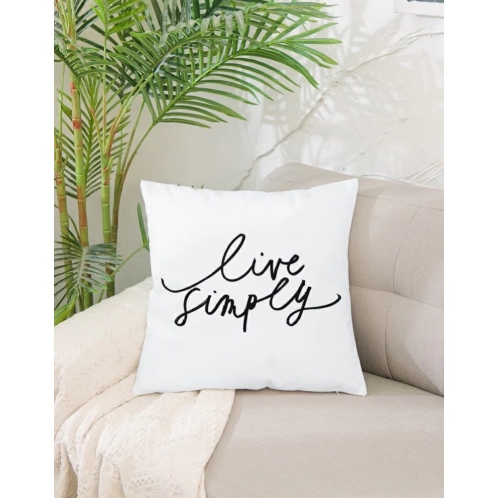 Live Simply 18" x 18" Accent Pillow Cover - Picture 3 of 4